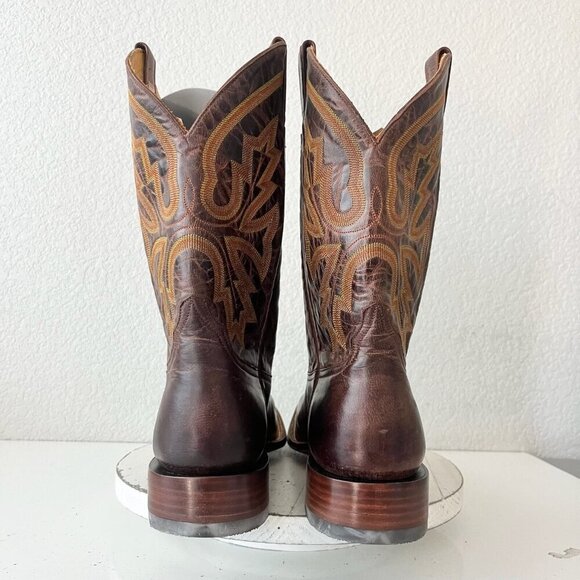 NEW Rod Patrick Mens Cowboy Boots 15AAAA Perro Loco Brown Square Toe Western - Picture 3 of 12
